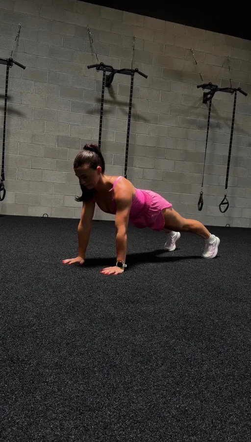 Upper Body Push + Cardio AMRAP